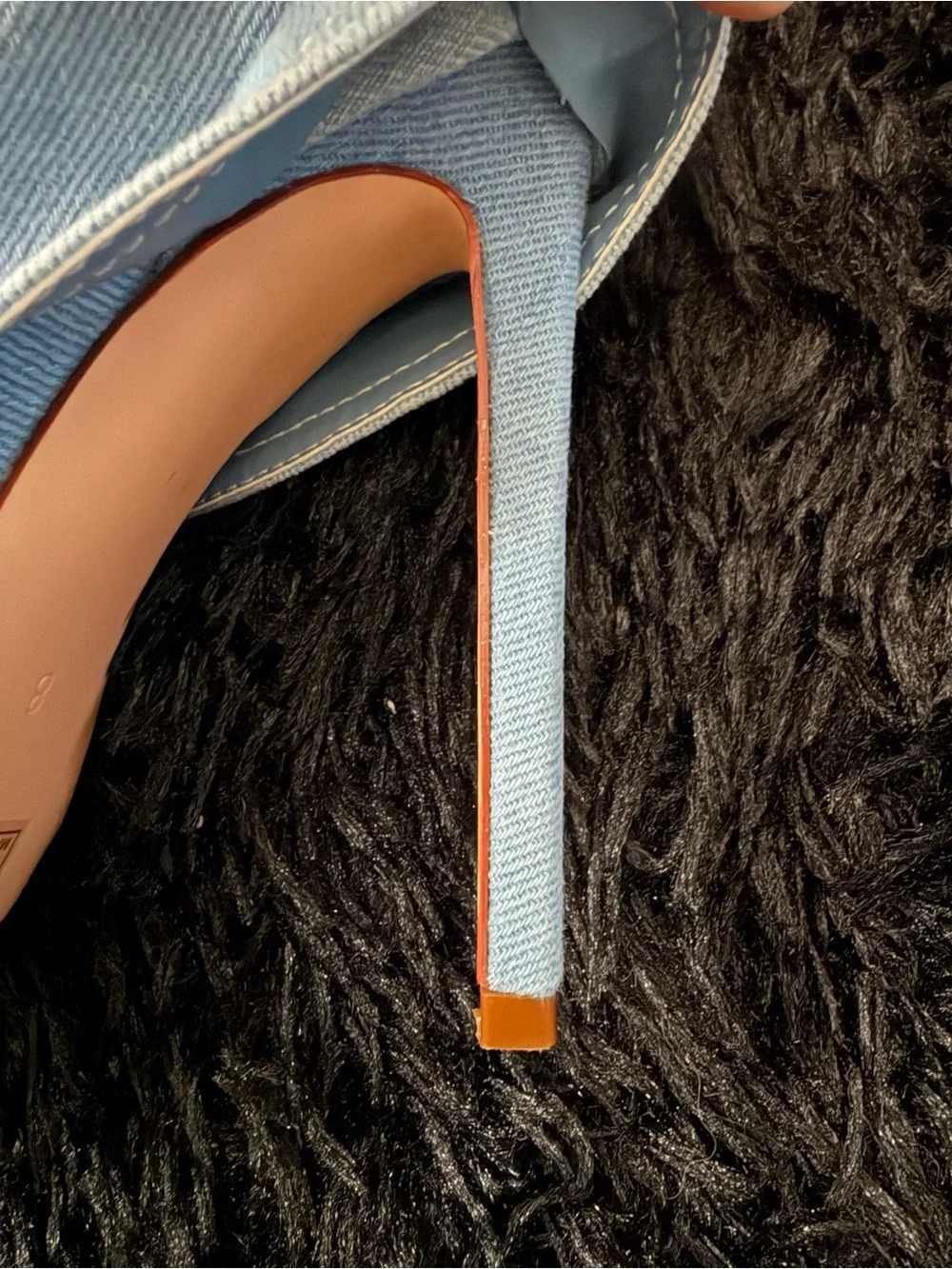 Light Wash Denim Pointed Toe Stiletto Booties